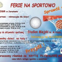 FERIE NA SPORTOWO – ZAPRASZAMY !!!