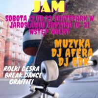 HIP HOP JAM – SKATEPARK SOBOTA/12.08!