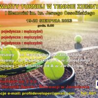 OTWARTY TURNIEJ W TENISIE ZIEMNYM  19-20 SIERPNIA 2023