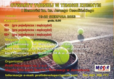 OTWARTY TURNIEJ W TENISIE ZIEMNYM  19-20 SIERPNIA 2023