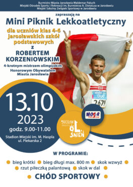 MINI PIKNIK LEKKOATLETYCZNY Z ROBERTEM KORZENIOWSKIM – 13.10.2023