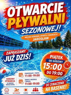 26.06 – OTWARCIE PŁYWALNI SEZONOWEJ